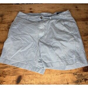 Vineyard Vines Island Shorts Mens Size 32 Blue Flat Front Chino Casual Cotton